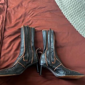 MIISTA Heeled Boots. ONLY worn Once.